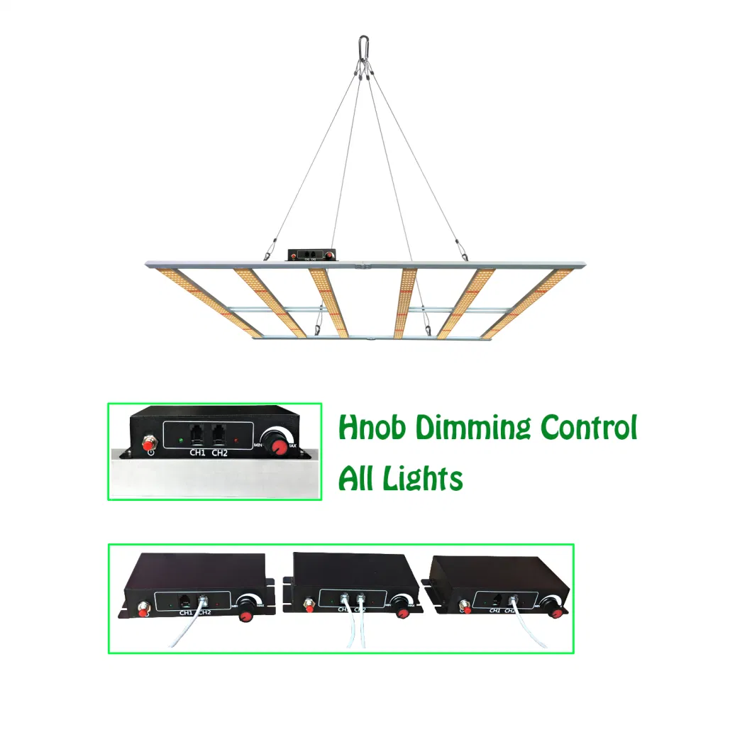 Weixinli Samsung Lm301h LED Grow Bar Smart Control System 600W Spyder LED Grow Light with 6 9 12 Bars